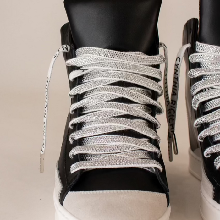 Flash White Crystal Logo Laces (Laces Only)