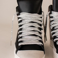 Flash White Crystal Logo Laces (Laces Only)