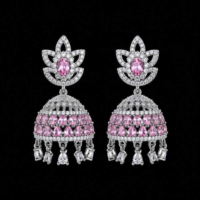 AD zircon Jhumki (earrings)