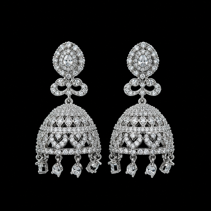 AD zircon Jhumki (earrings)
