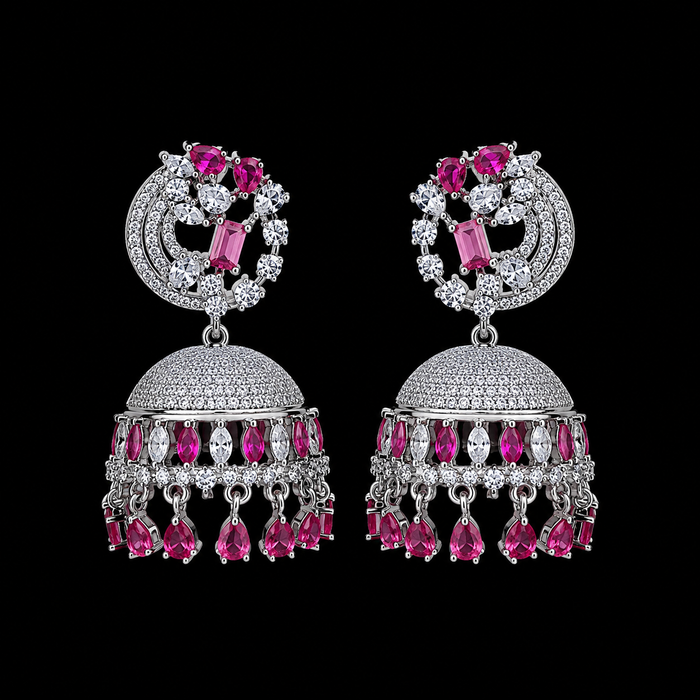 AD zircon Jhumki (earrings)
