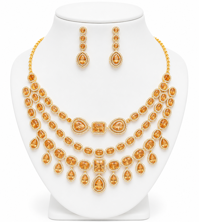 AD Zircon Set (party wear)