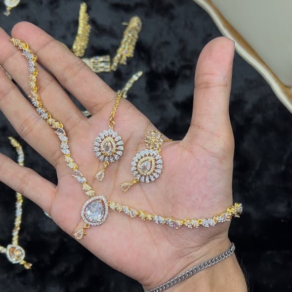 AD Zircon Set (party wear)