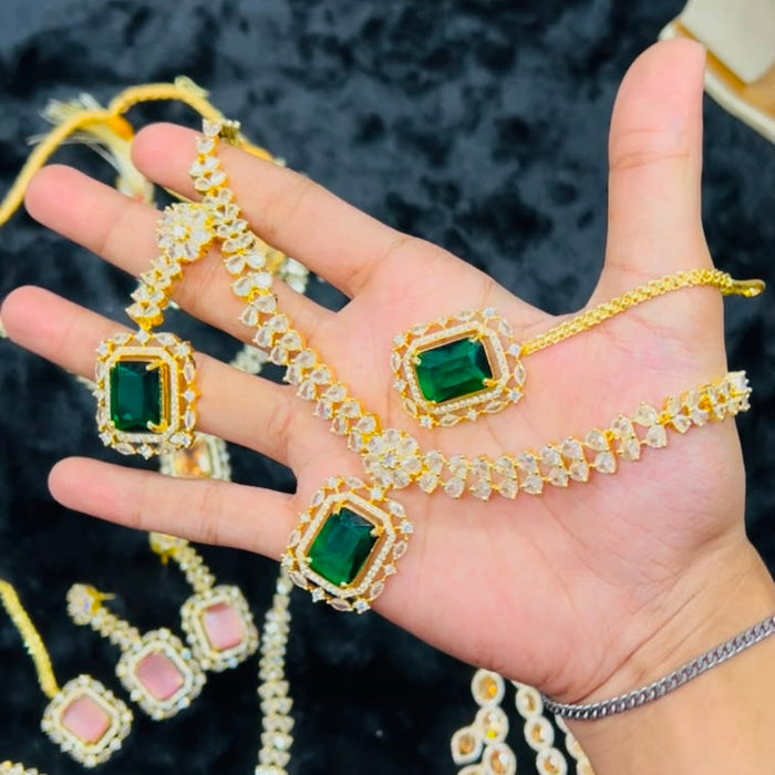AD Zircon Set (party wear)