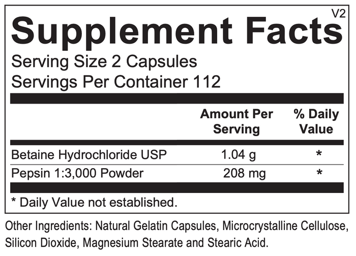 Betaine and Pepsin
