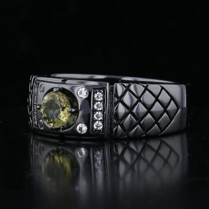 Black Rhodium VooDooStone Men's Ring