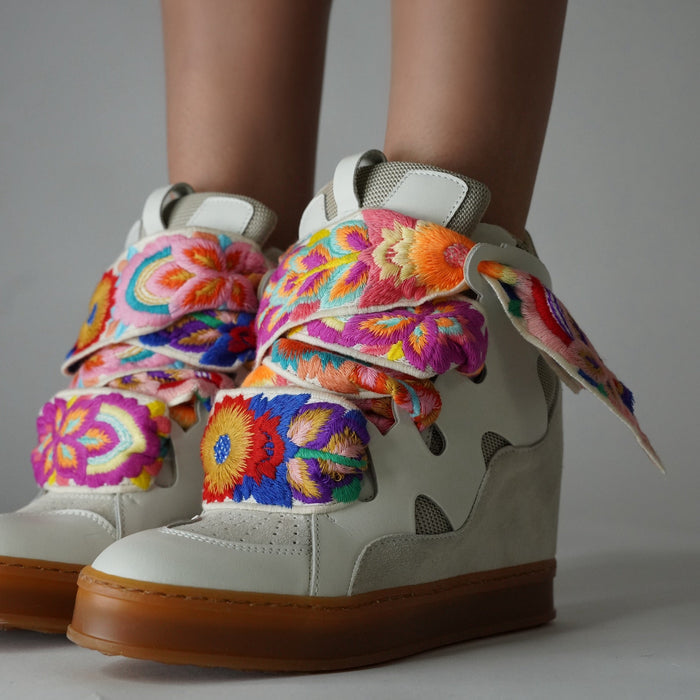Courageous Floral Embroidered Laces