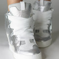 Courageous White Knit Laces