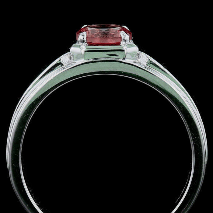 Cushion-Cut VooDooStone Sterling Silver Wide-Band Ring 894603