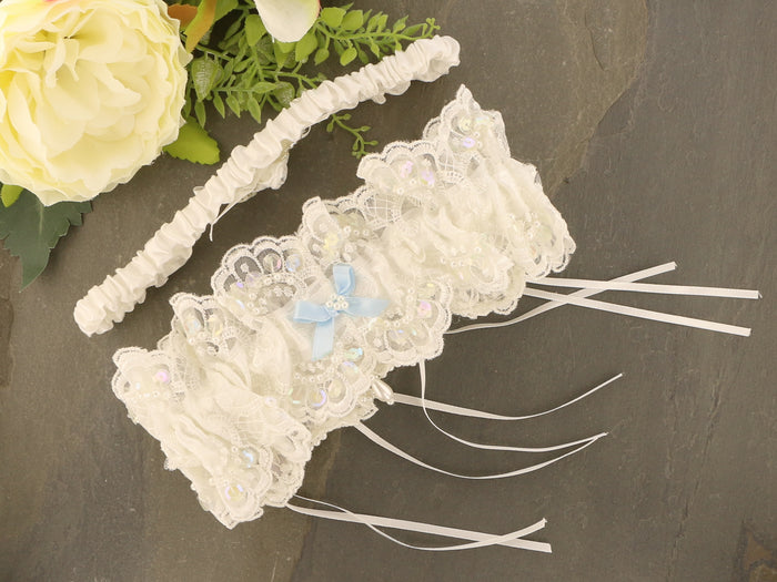 Elegant Guipure Crochet Lace Garter | Handmade