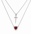 Heart and Sword couple necklace ♥️🗡️