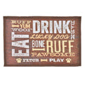 Loving Pets Bella Pet Food & Water Mats Multi Pup Fashion