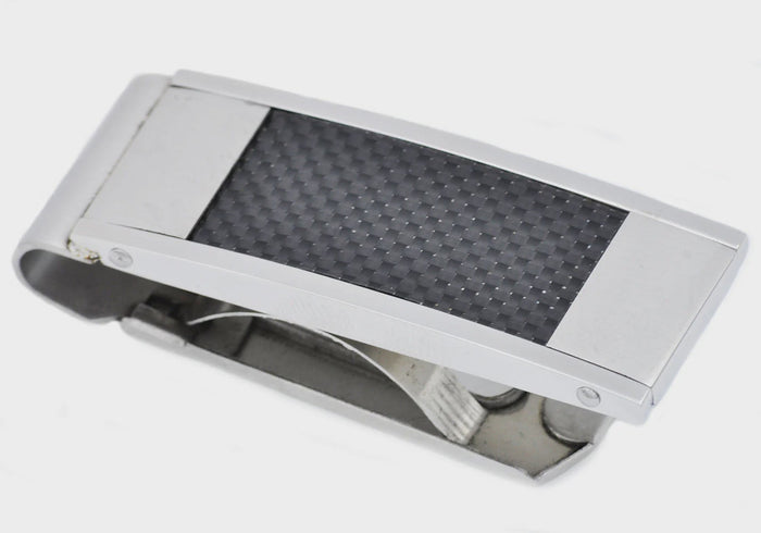 Men's Carbon Fiber and Stainless Steel Money Clip