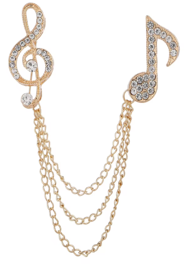 Musical Note Lapel Pin - David's Antiques & Jewelry