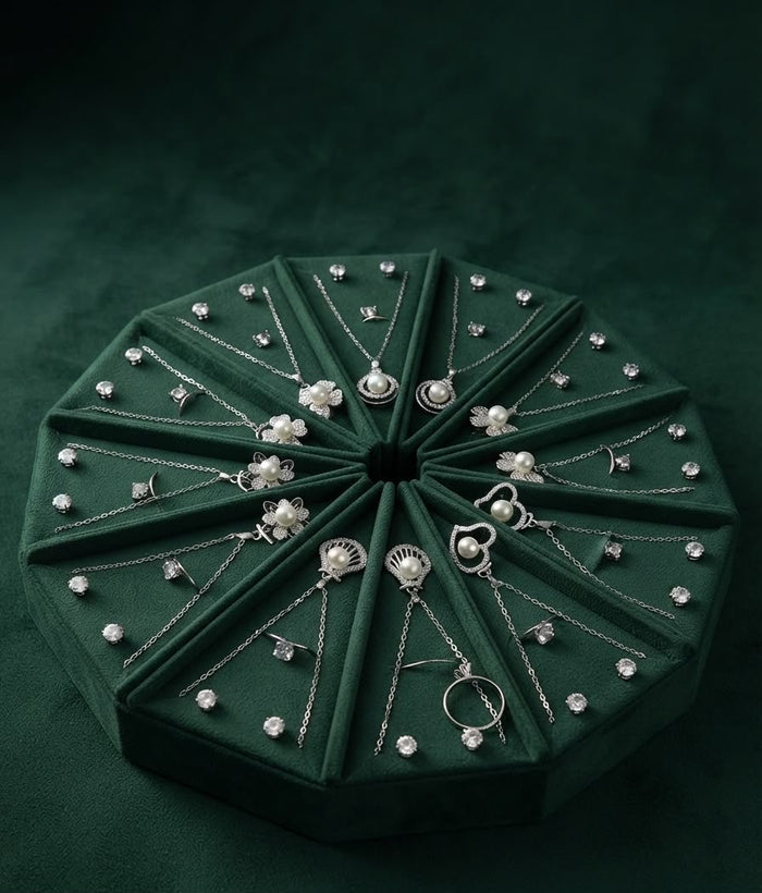 Necklace set(ring+necklace+earrings) (12 boxes)