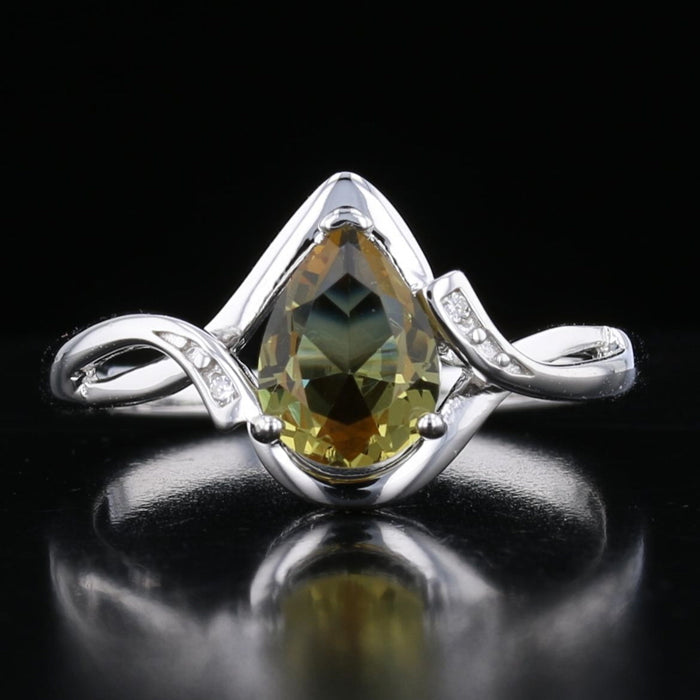 Petite PearShape VooDooStone Ring