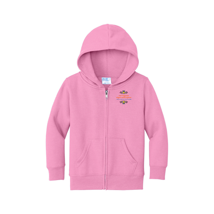 Port & Company® Toddler Core Fleece Full-Zip Hooded Sweatshirt