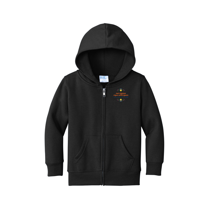 Port & Company® Toddler Core Fleece Full-Zip Hooded Sweatshirt
