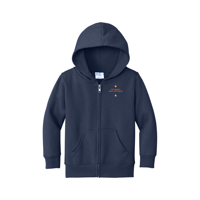 Port & Company® Toddler Core Fleece Full-Zip Hooded Sweatshirt