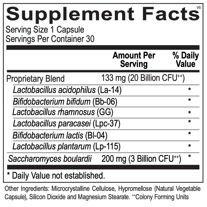 Probiotic 20 Billion with S. Boulardii