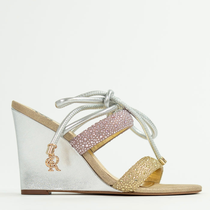 Sophia RoseGold/Gold Wedge Sandal