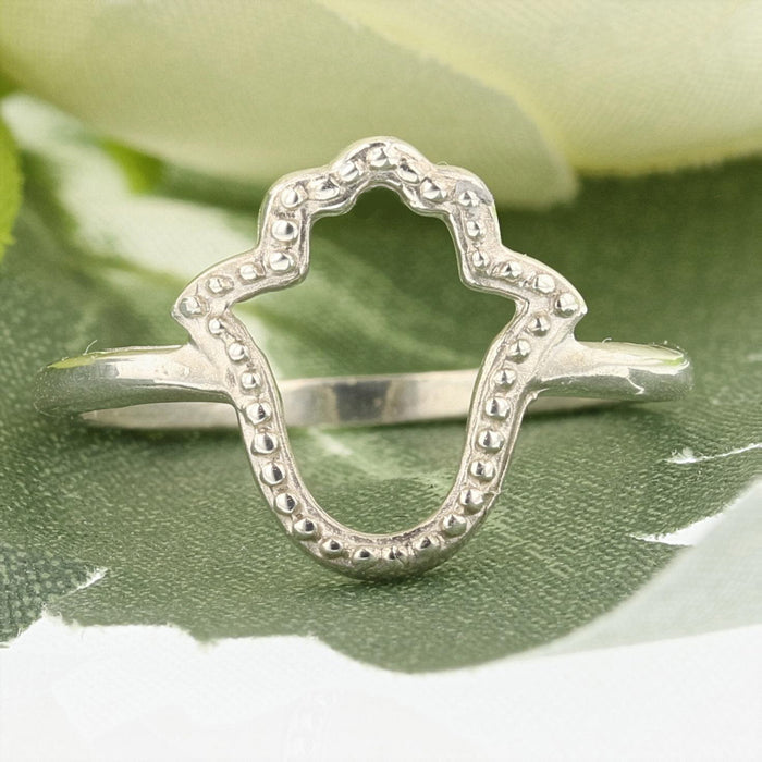 Sterling Silver Hamsa Ring