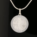 Sterling Silver Saint Lazarus Medallion - David's Antiques & Jewelry