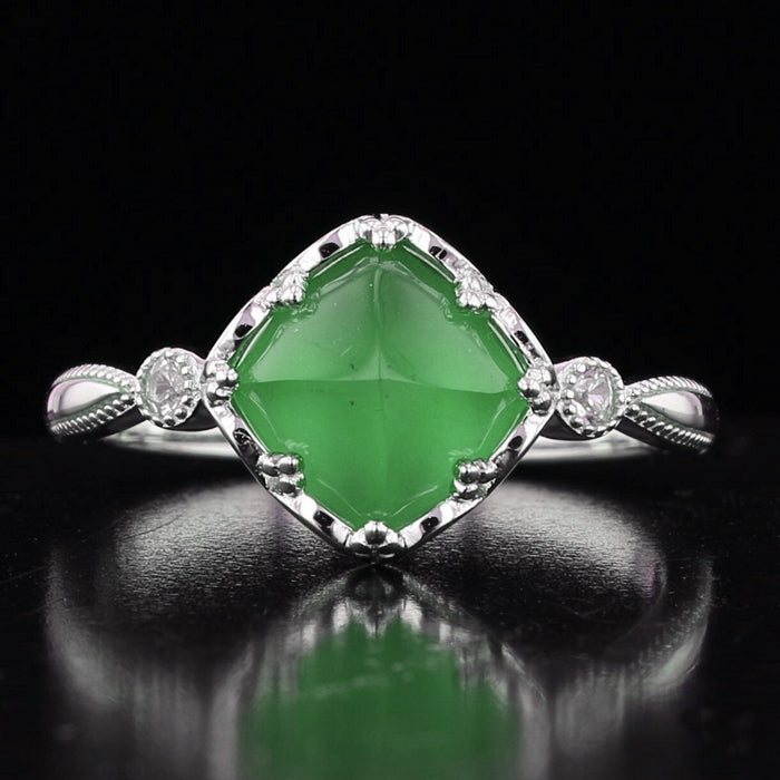 Sterling Silver VooDooStone Cabochon Ring