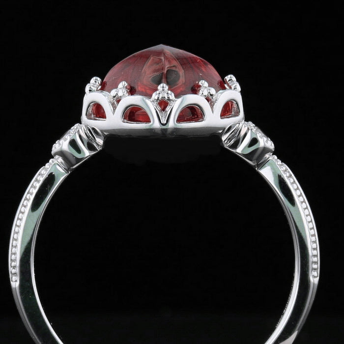 Sterling Silver VooDooStone Cabochon Ring