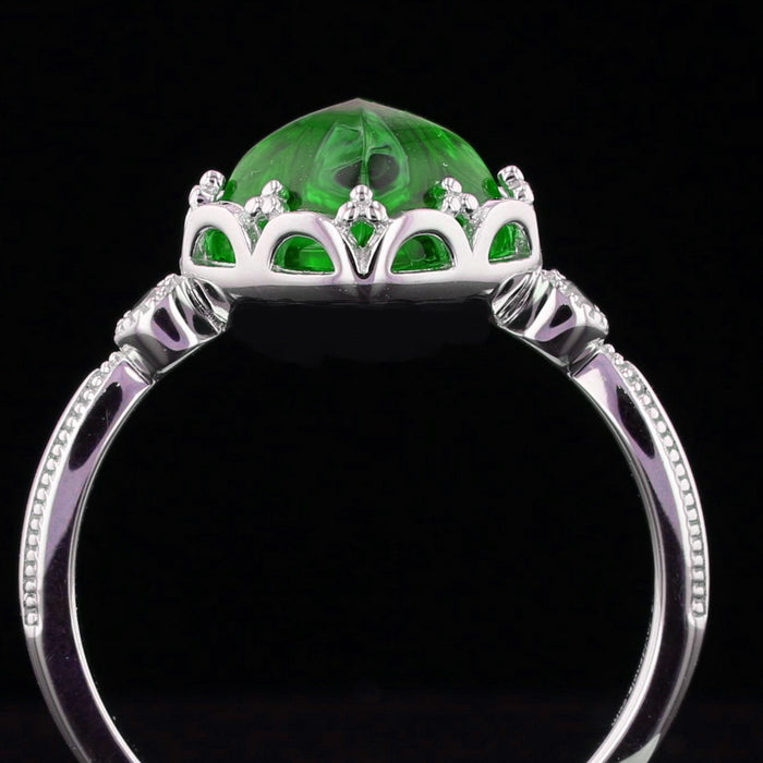 Sterling Silver VooDooStone Cabochon Ring