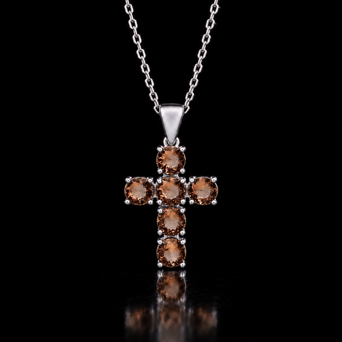 Sterling Silver VooDooStone™ Cross Pendant 894790