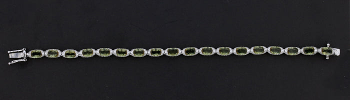 Suspended Semi-Bezel VooDooStone Bracelet
