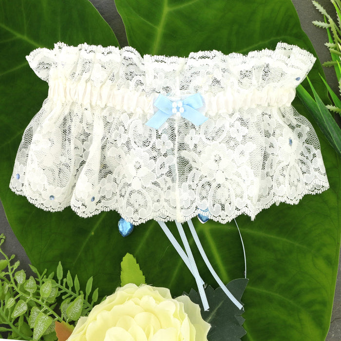 Timeless Beauty: Ivory Nottingham Lace Bridal Garter