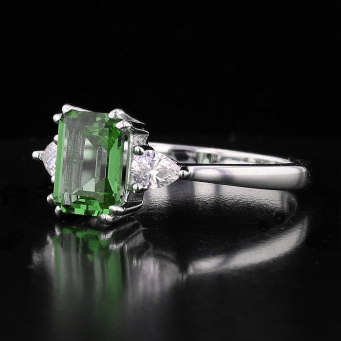 VooDooStone Emerald Cut Sterling Silver Ring