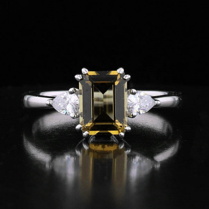 VooDooStone Emerald Cut Sterling Silver Ring