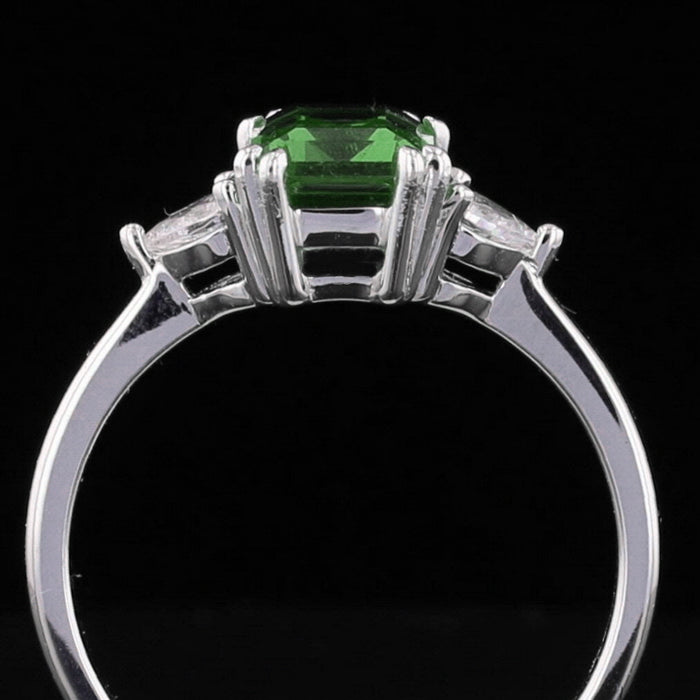 VooDooStone Emerald Cut Sterling Silver Ring