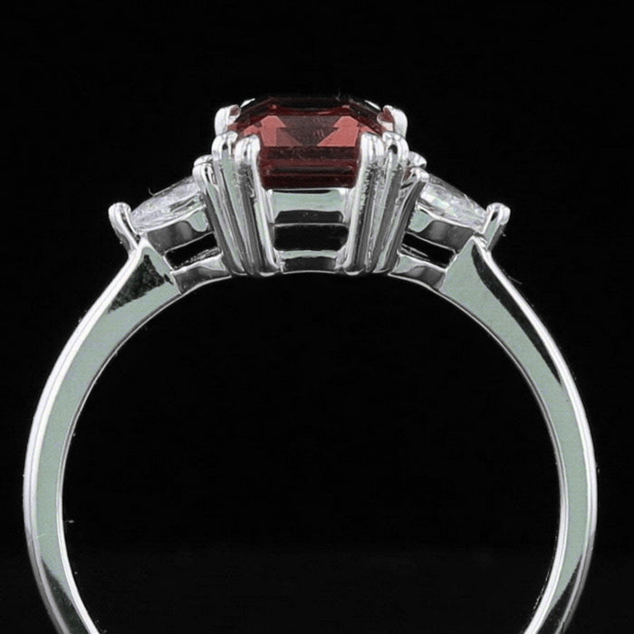 VooDooStone Emerald Cut Sterling Silver Ring