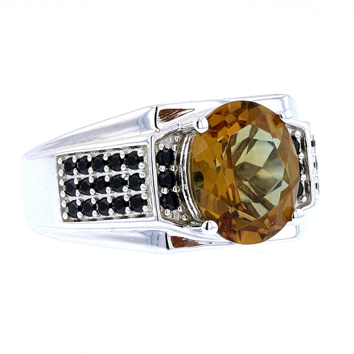 VooDooStone Men's Sterling Silver Oval Ring 892077