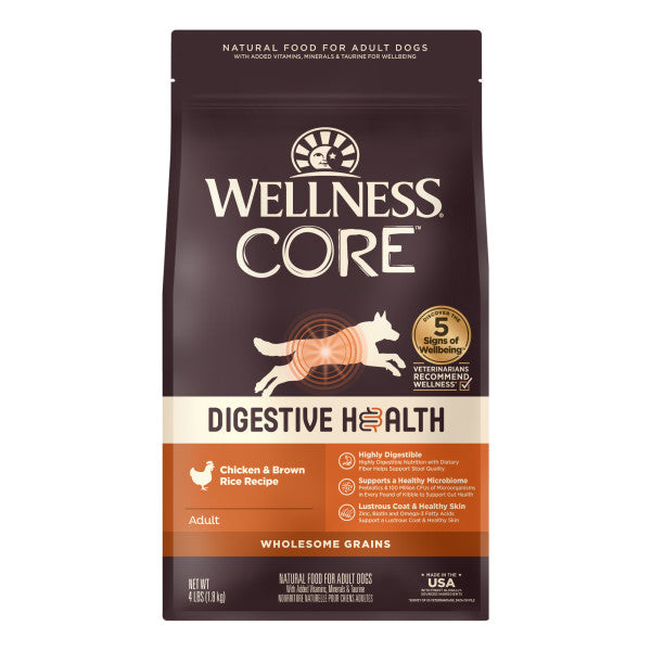 Wellness CORE Digestive Health Chicken & Brown Rice Dog Food